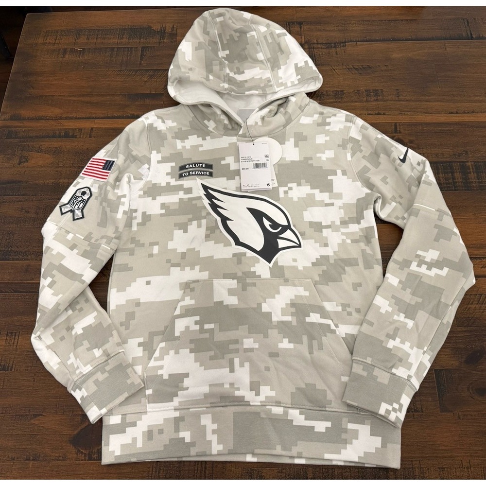 Nike Arizona Cardinals Salute to Service Hoodie Youth Medium Camo NFL $90 READ